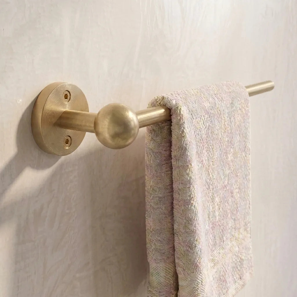 Modern Solid Brass Towel Bar for Contemporary Bathrooms
