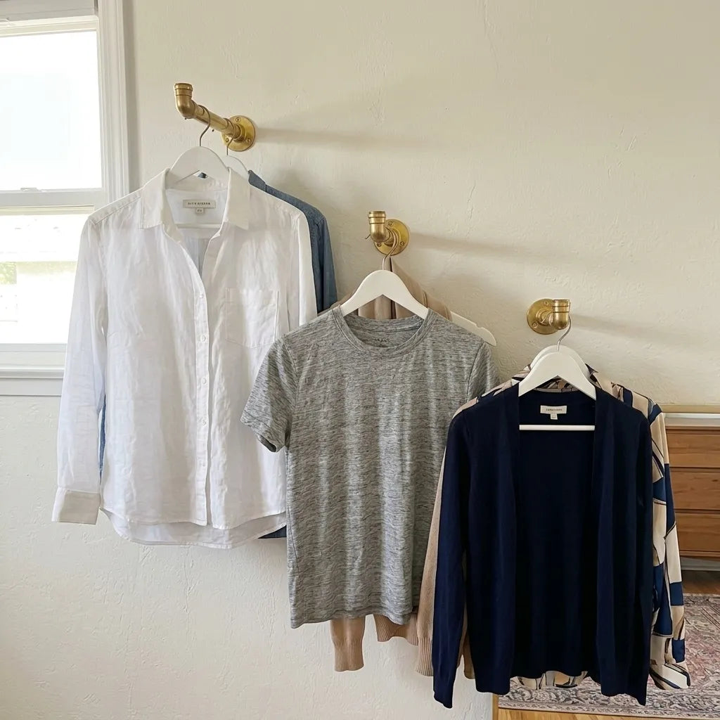 Luxury brass garment valet for dressing rooms